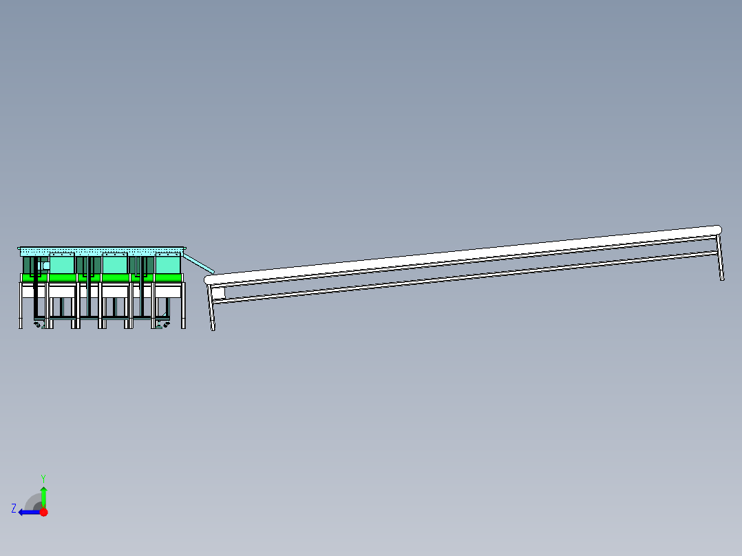 分拣运输台台机构右视图