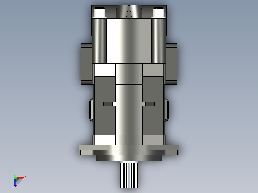 CBHYG-F双联齿轮油泵CBHYG-F36-F3.5-ATΦ俯视图