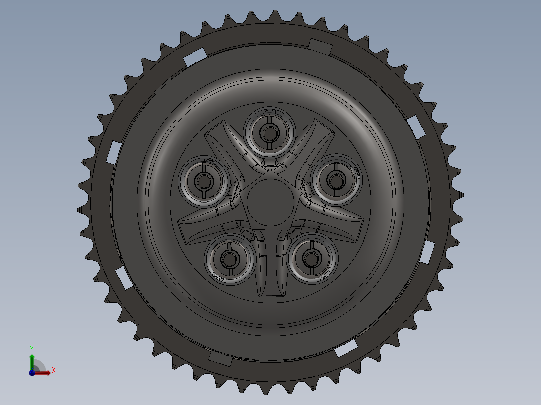 离合器(3)前视图