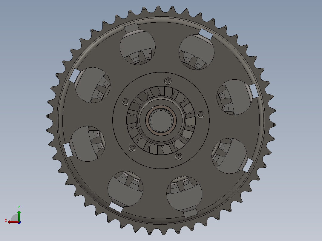 离合器(3)后视图