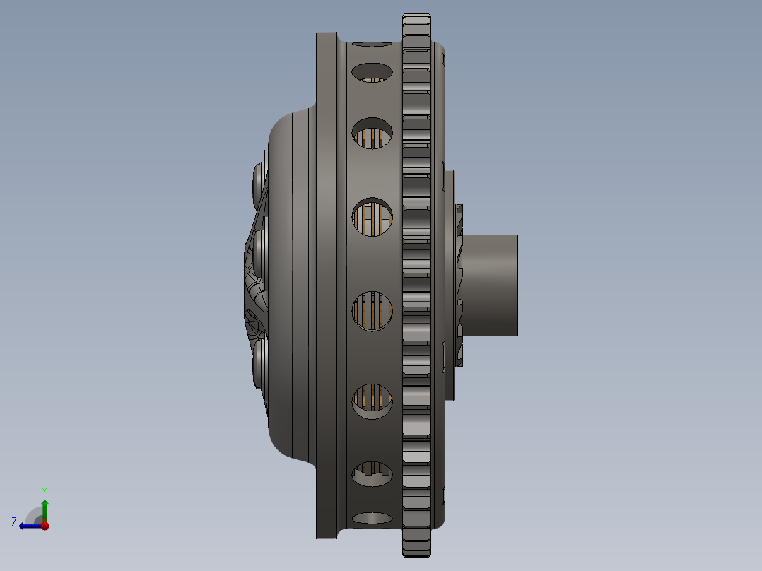 离合器(3)右视图