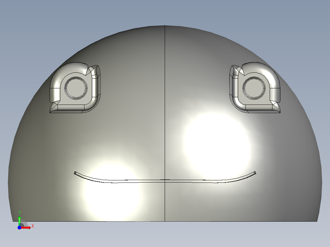 3青蛙身体上半部分3D模型前视图