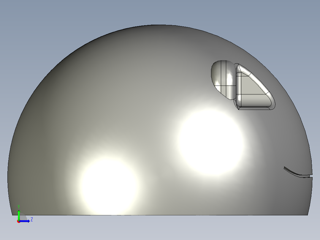 3青蛙身体上半部分3D模型左视图