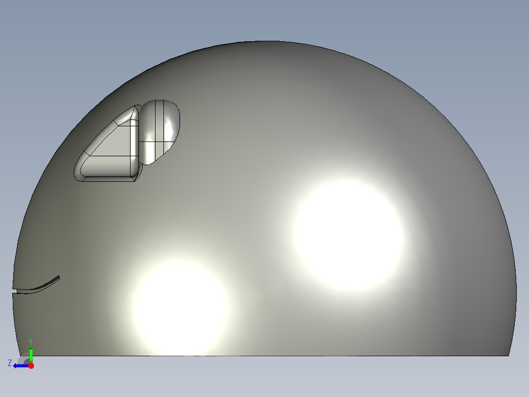 3青蛙身体上半部分3D模型右视图