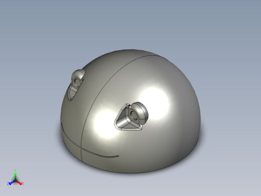 3青蛙身体上半部分3D模型正等轴测缩略图