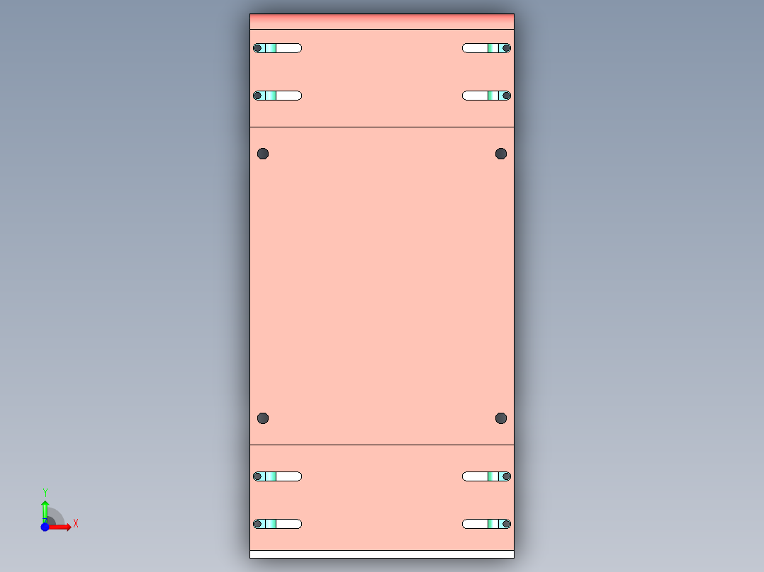 海绵固定工装前视图