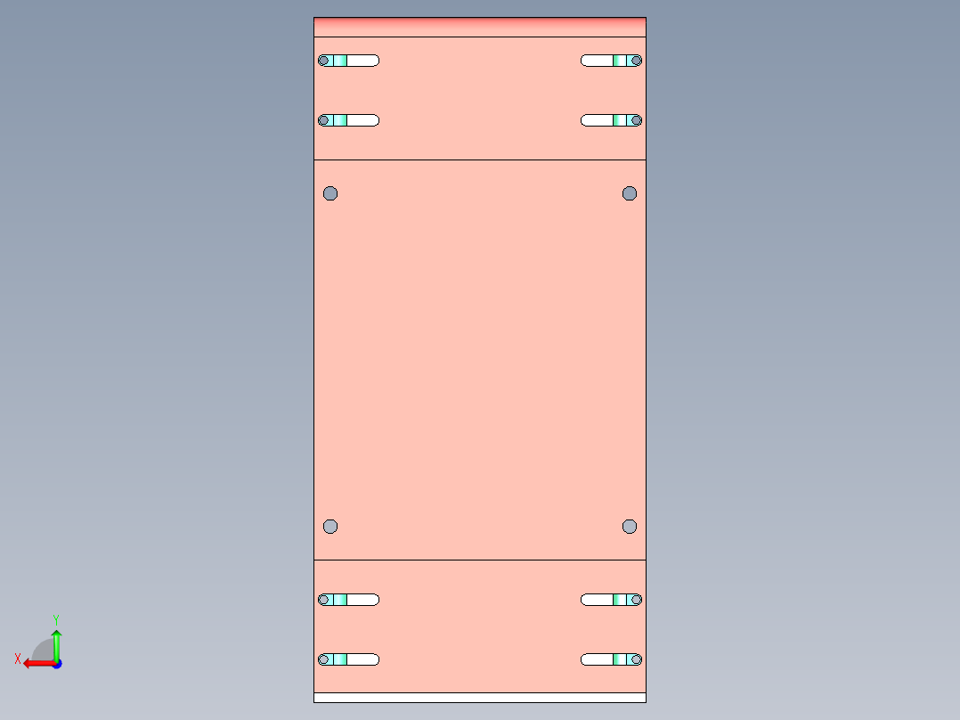 海绵固定工装后视图