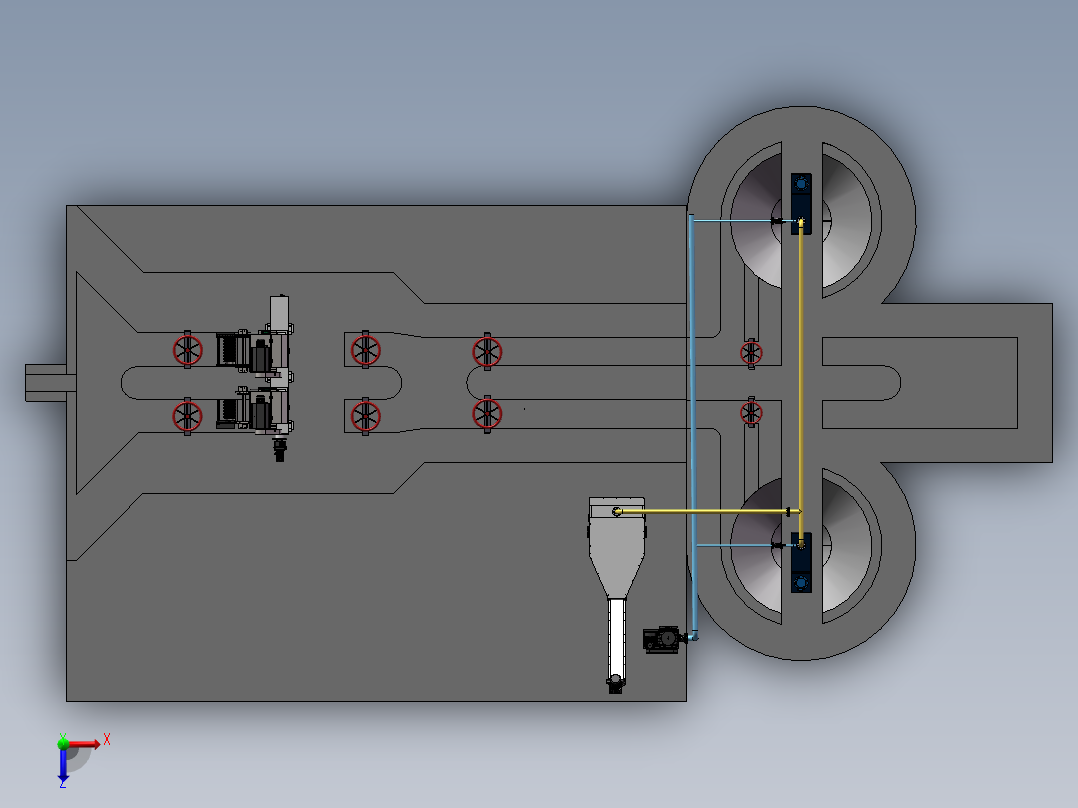 洗陶瓷矿石水处理俯视图