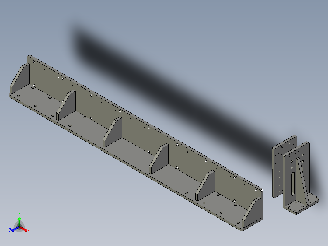 夹具电芯下料组件-1-11-120正等轴测图