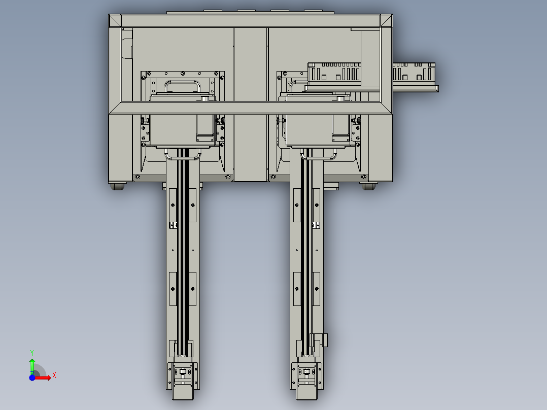 汽车密封条导槽切断装置前视图