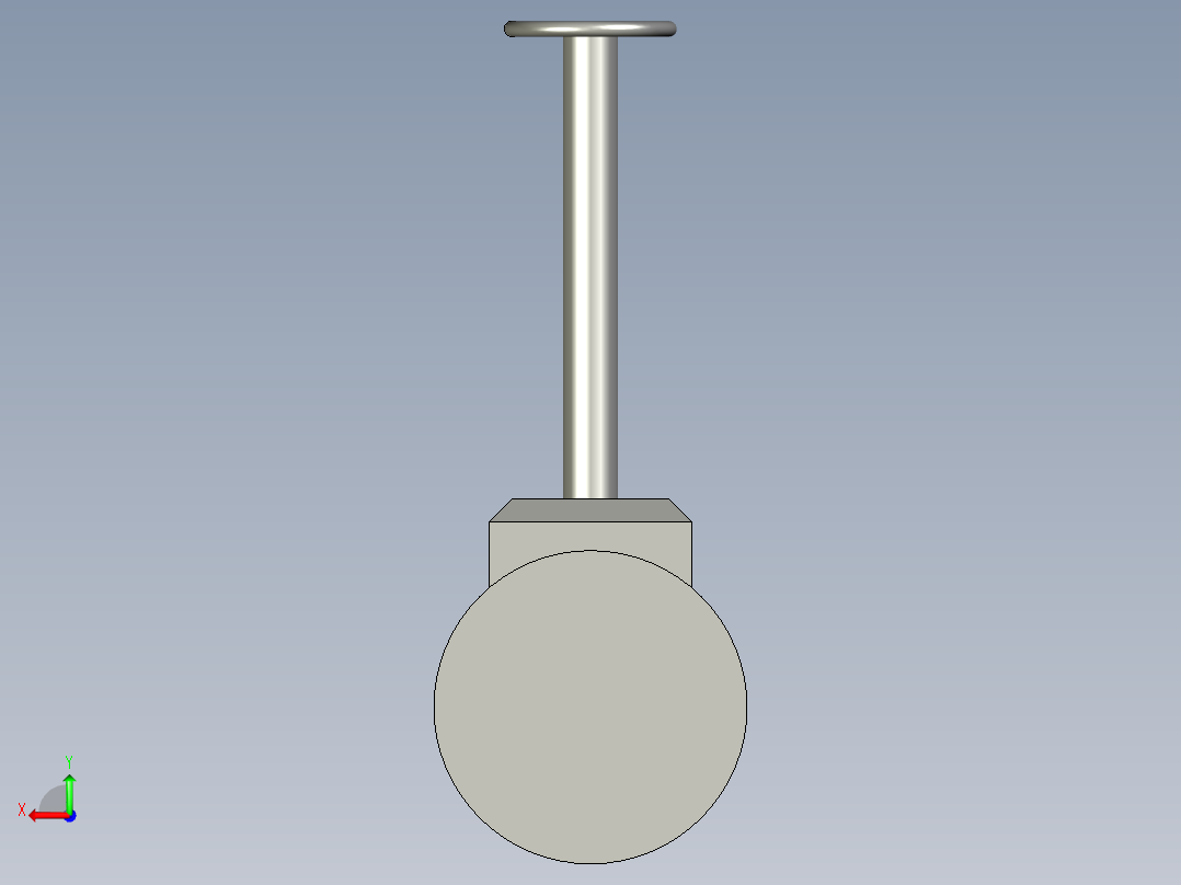 ASG-0024DN80闸阀BCD-as后视图
