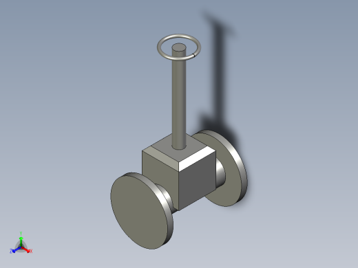 ASG-0024DN80闸阀BCD-as正等轴测缩略图
