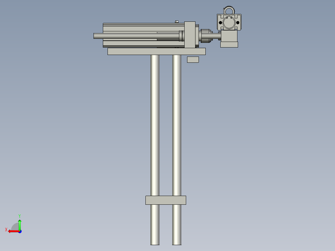 YSJ-04-000送线尾机构后视图