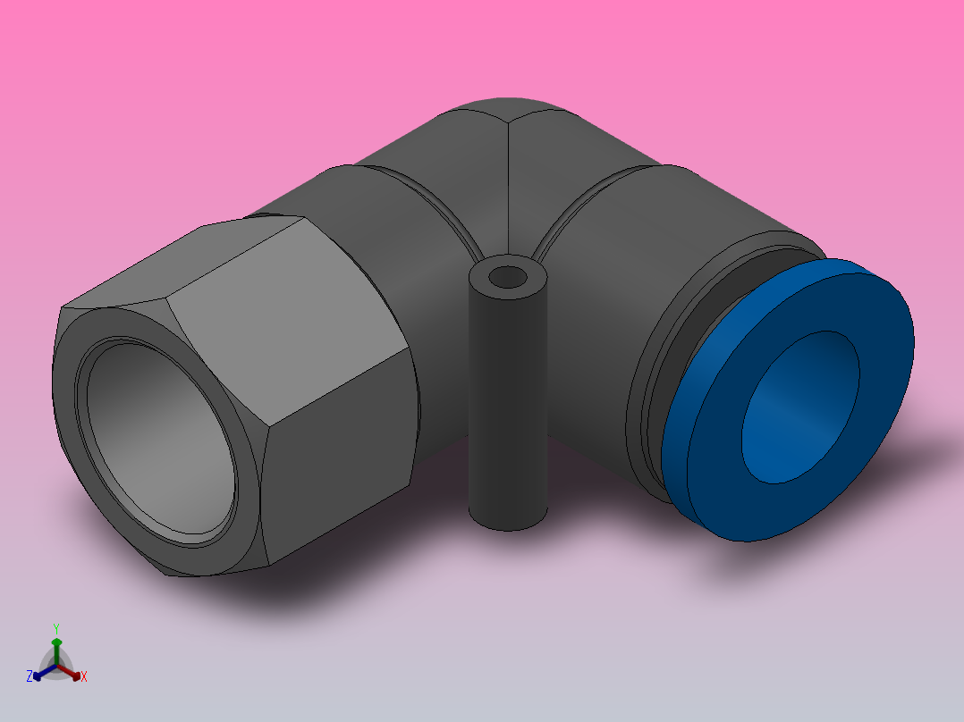 PLF 内螺纹弯头[PLF12-03]主视图