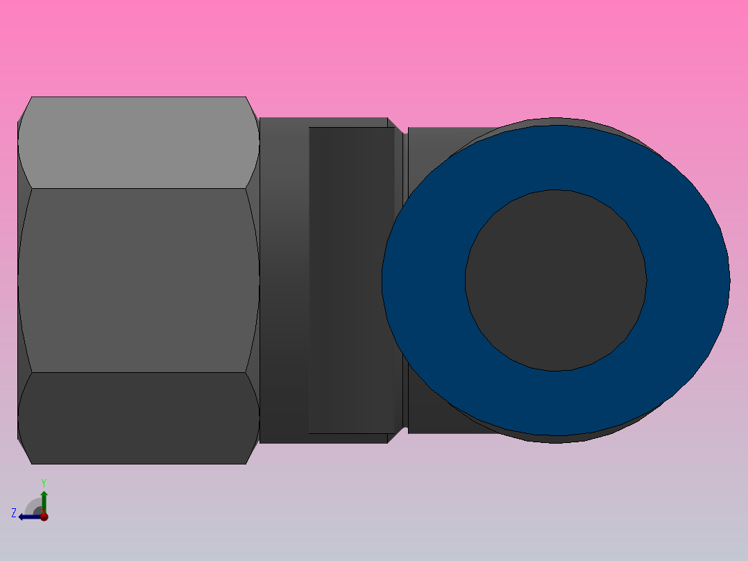 PLF 内螺纹弯头[PLF12-03]右视图