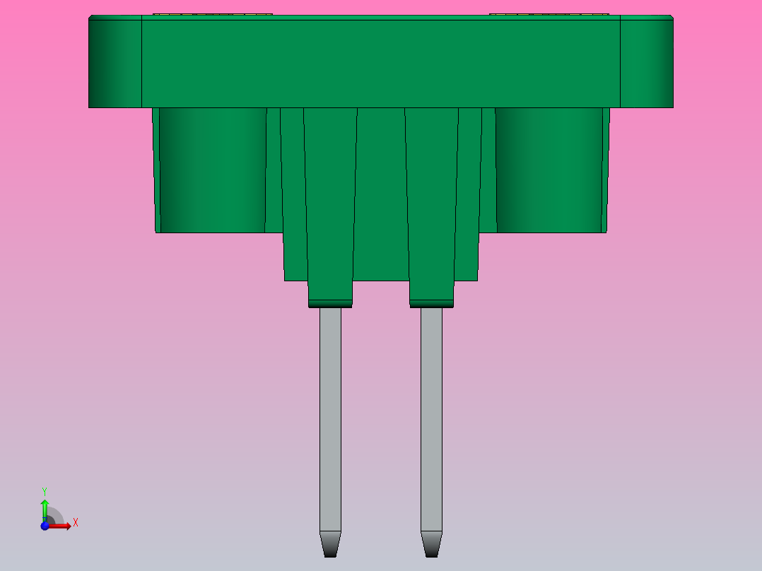 接线端子15CDGV-3.81-xxP-14-00AH前视图