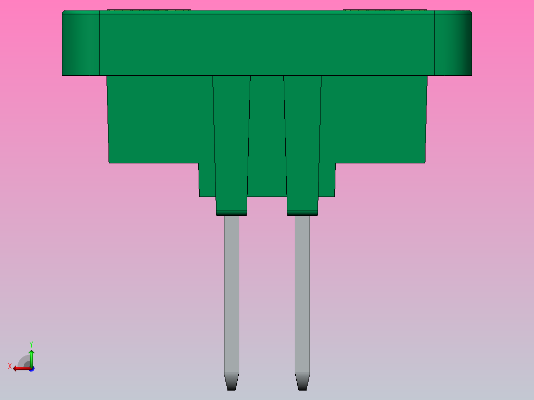 接线端子15CDGV-3.81-xxP-14-00AH后视图