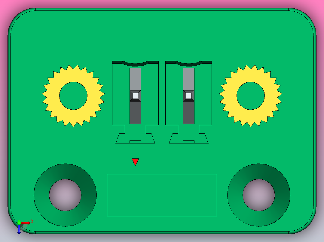 接线端子15CDGV-3.81-xxP-14-00AH俯视图