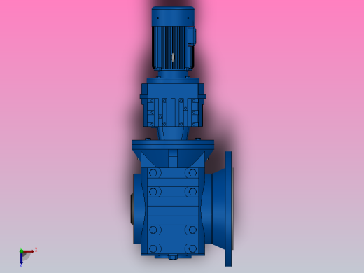 SAF87R57组合式斜齿-蜗轮蜗杆减速机SAF87R57-Y0.18-4P-2054-M1-0°-B俯视缩略图