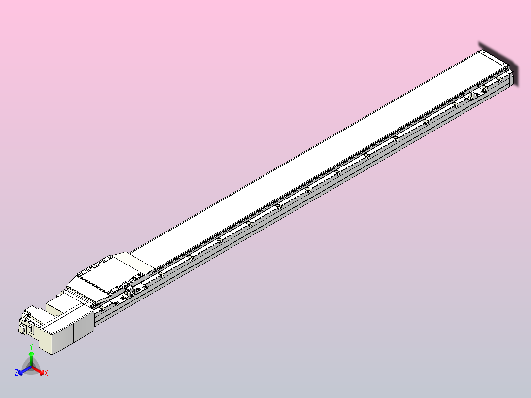 机器人皮带驱动直线轴TPA-GCB-120-P70-L1150-QR-M20-N3正等轴测图