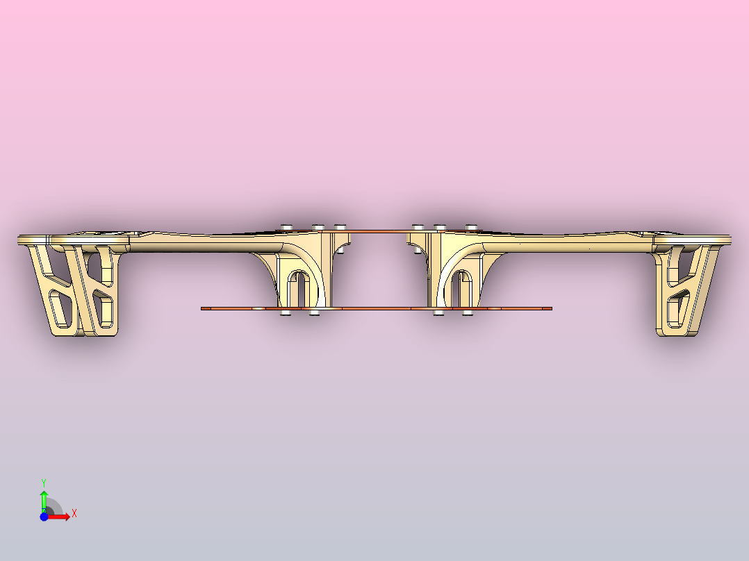 F450 四轴飞行器框架前视图