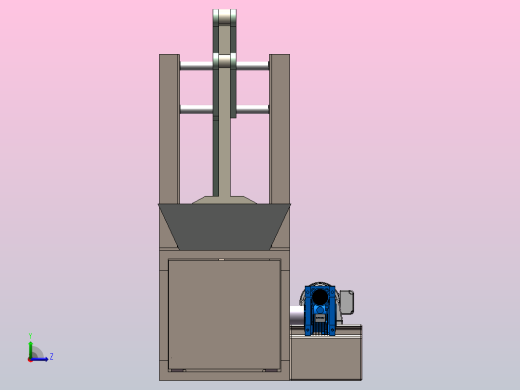 麦秸秆打包机三维SW+二维CAD左视缩略图
