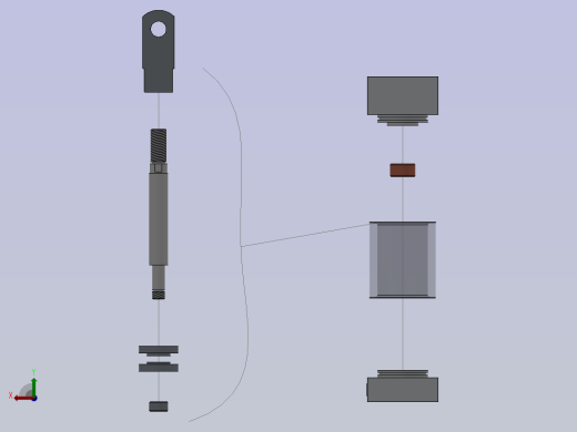 带缓冲的气动缸后视缩略图