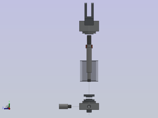 带缓冲的气动缸右视缩略图