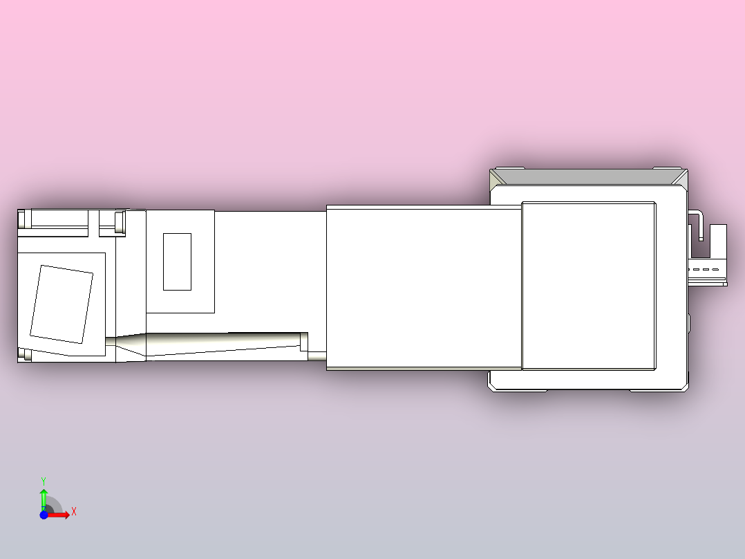 皮带直线轴双滑块型TPA-GCBS-50-P42-L625-DR-M10-N3前视图