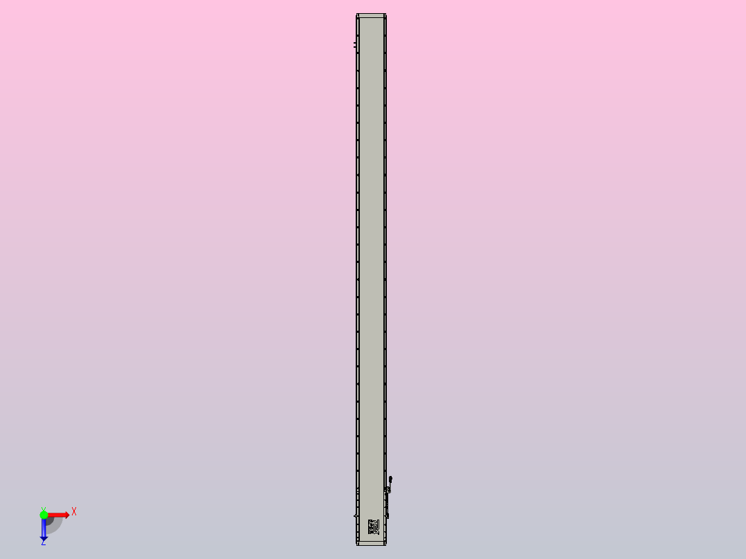 直驱直线电机轴TPA-LNP2-200-55C6-1-L3240-3-C-05-N3俯视图