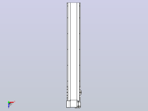 皮带直线轴半封闭可选导轨TPA-HNB-175D-140-L950-LP-C-P75-N3俯视缩略图