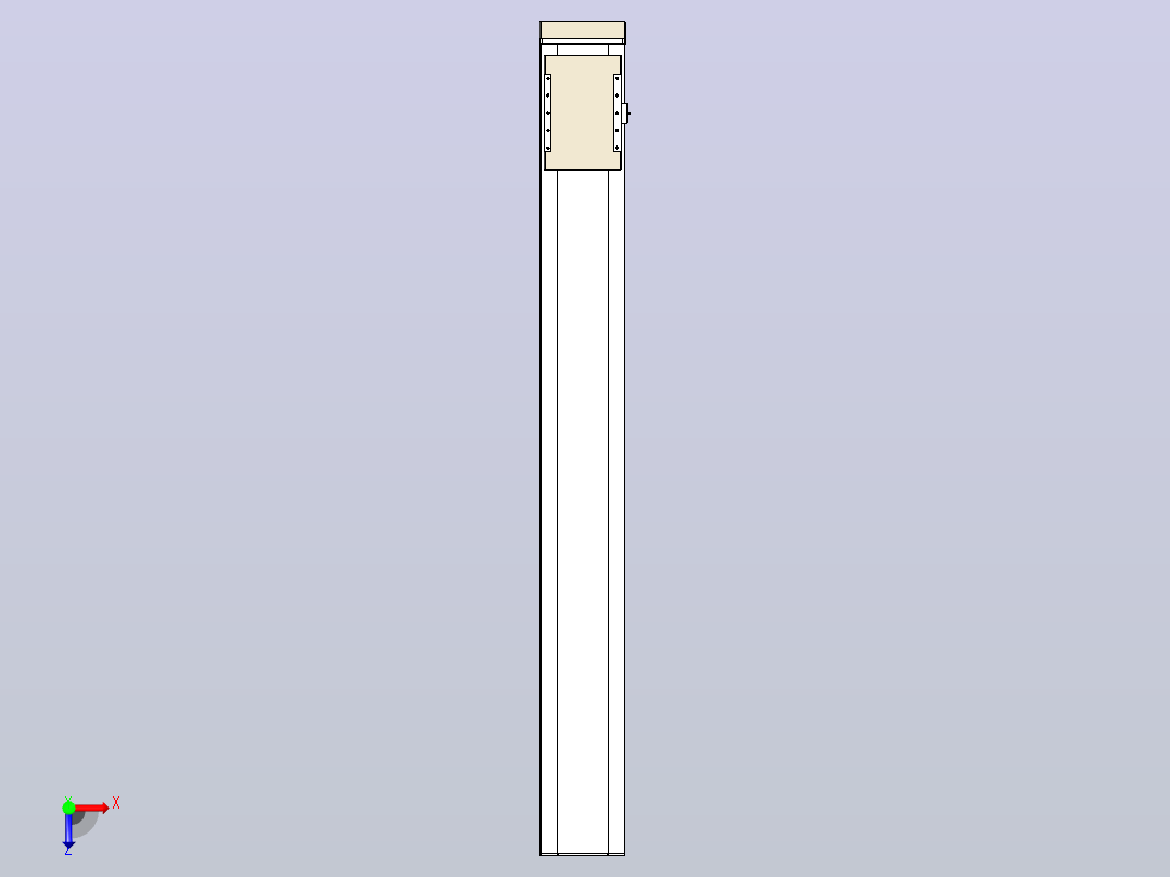 滚珠丝杠直线轴带导轨全封闭TPA-HCR-220D-3210C-L1750-MP-Y-P1K-N3俯视图