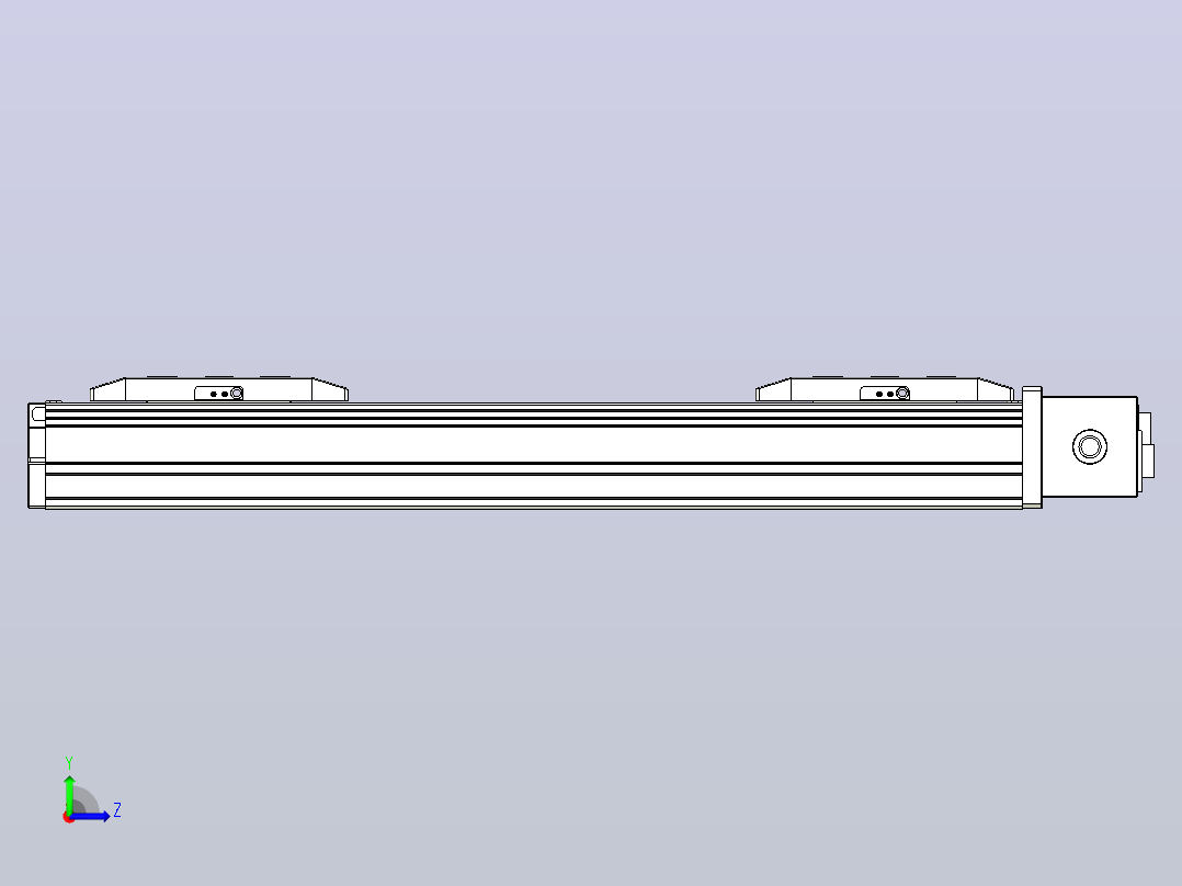 皮带直线轴双滑块型TPA-GCBS-50-P42-L75-DL-M10-N3左视图