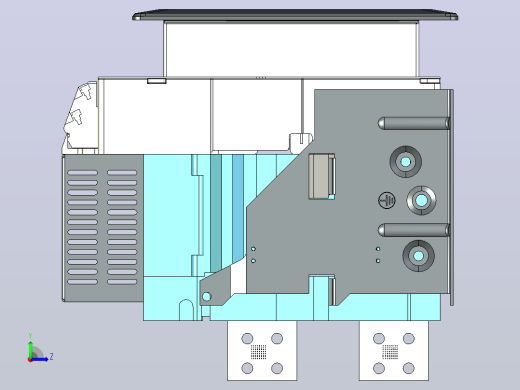 NA8-2500 2000A-2500A 4P 固定式-垂直接线+门框202409左视缩略图