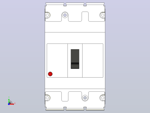 断路器NF125-SVU 3P三菱电机前视缩略图