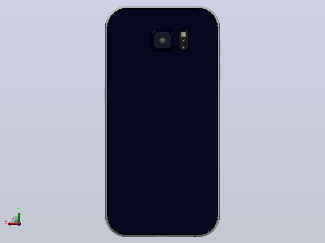 三星盖乐世 S6后视图