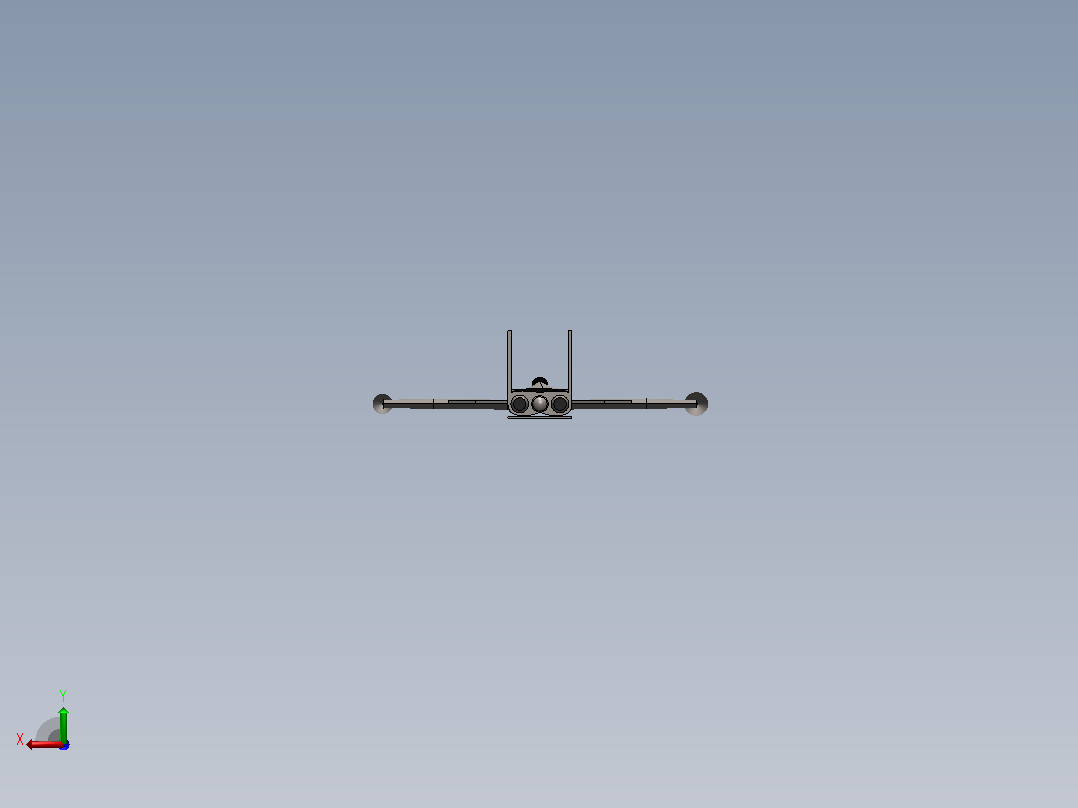米格35 3D模型后视图