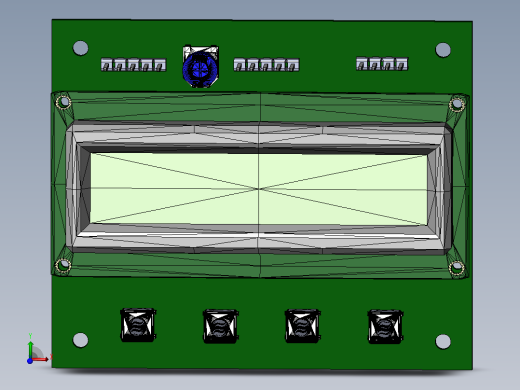 DIY LCD16x2 板 Diptrace 程序中的真实项目