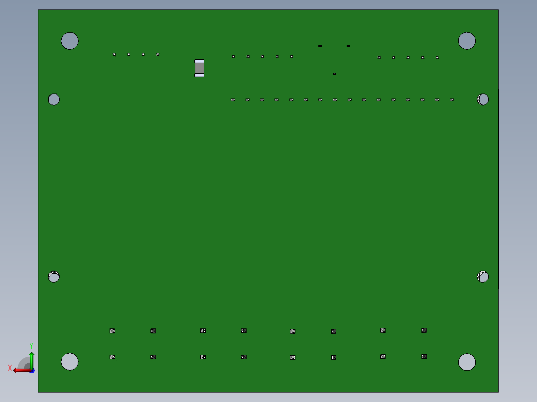 DIY LCD16x2 板 Diptrace 程序中的真实项目后视图