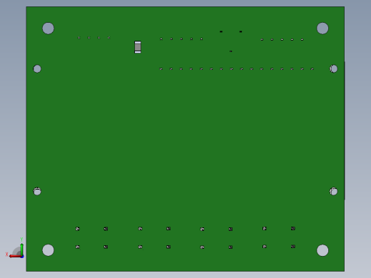 DIY LCD16x2 板 Diptrace 程序中的真实项目后视缩略图
