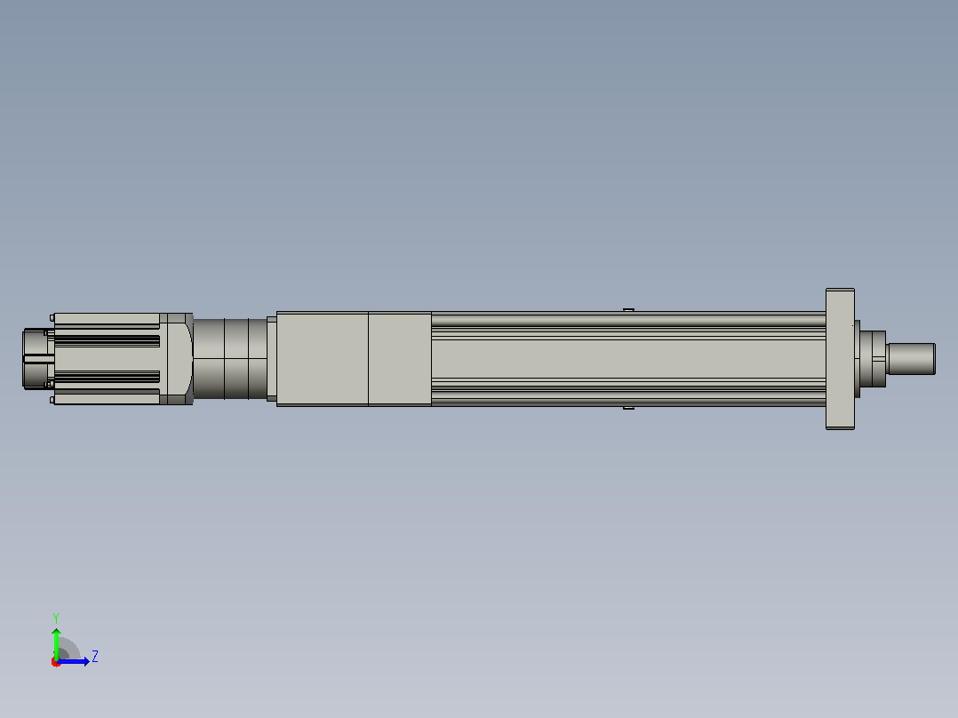 MTA125-400-P10-FF-D-K_-P2000W&amp;3000W-S3重载型电动缸左视图