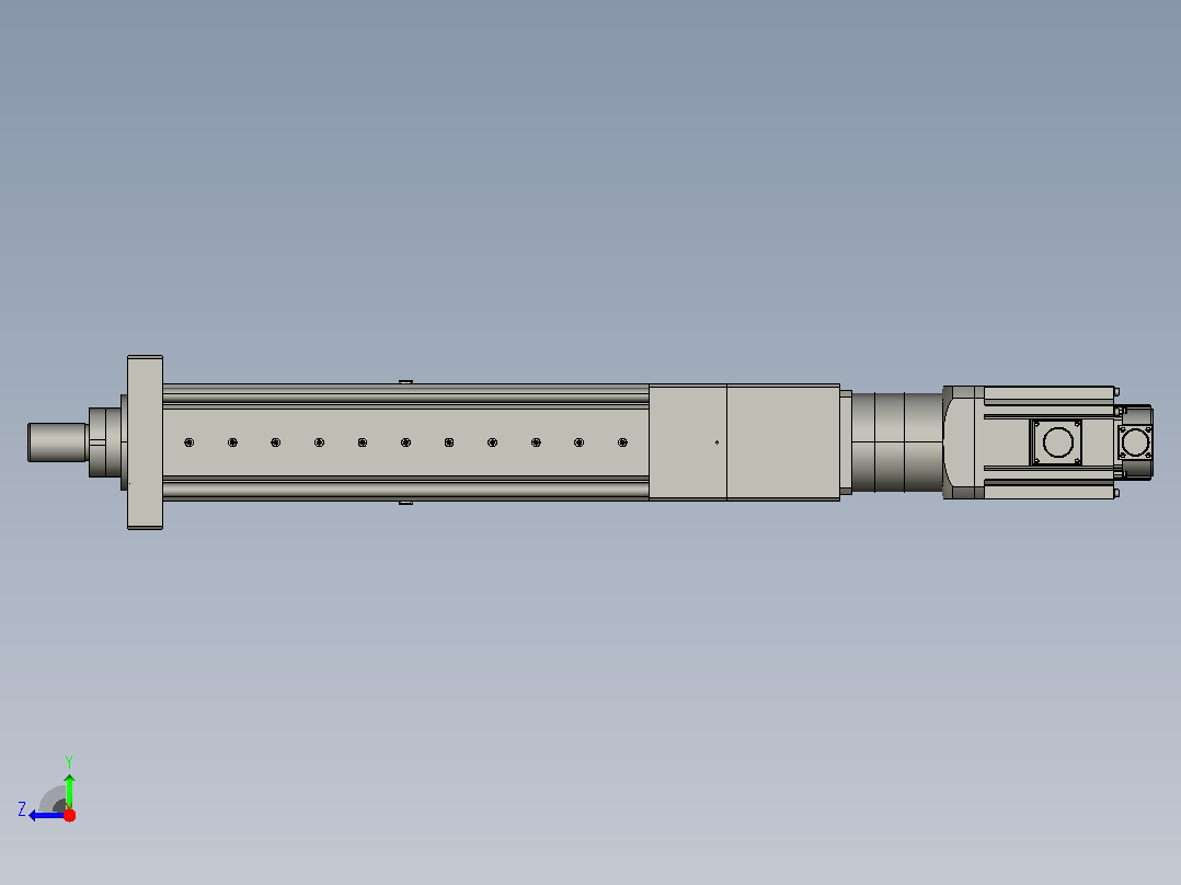 MTA125-400-P10-FF-D-K_-P2000W&amp;3000W-S3重载型电动缸右视图