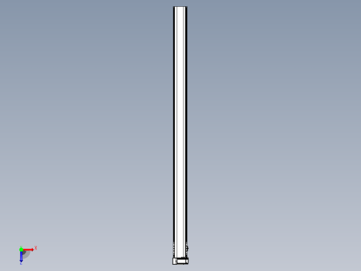 皮带直线轴半封闭可选导轨TPA-HNB-140D-120-L2300-LU-Y-P40-N3俯视缩略图