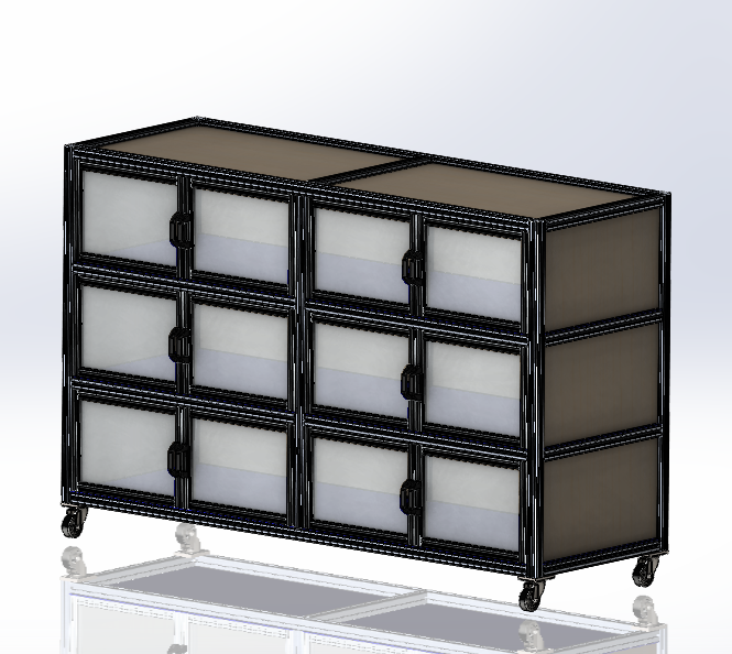由铝制40x40型材制成