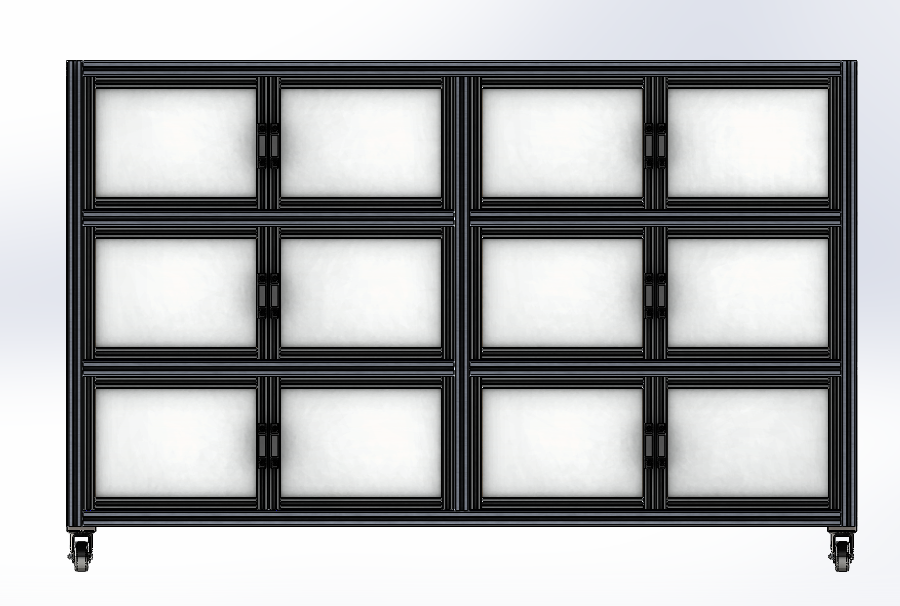 由铝制40x40型材制成