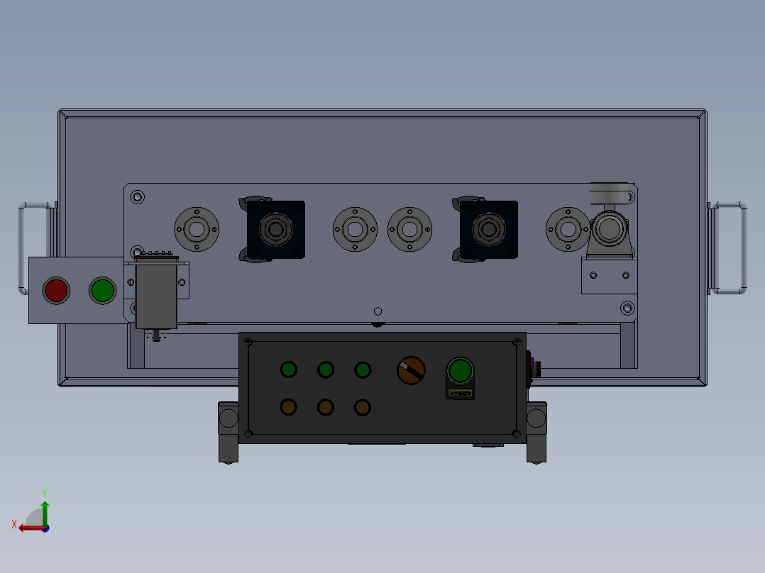 水箱测漏工装后视图