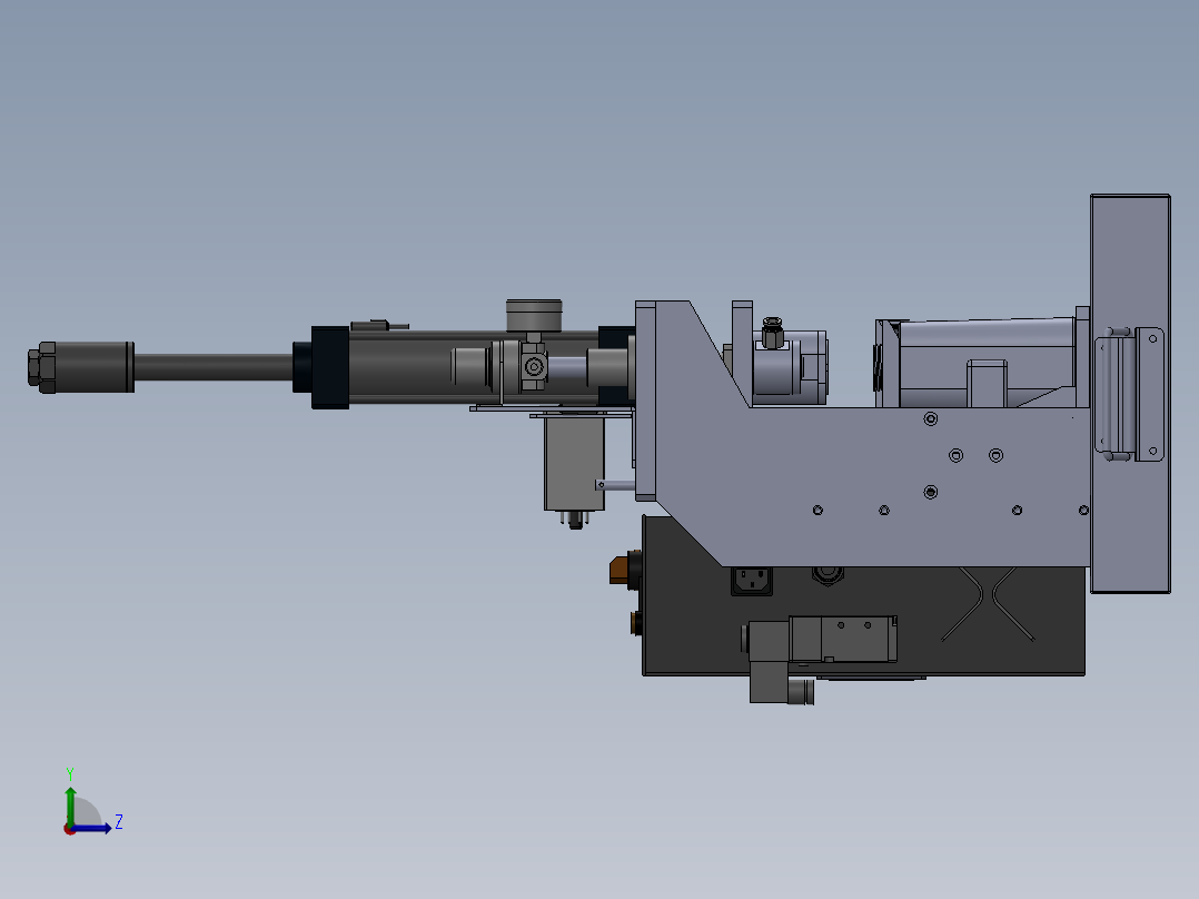 水箱测漏工装左视图