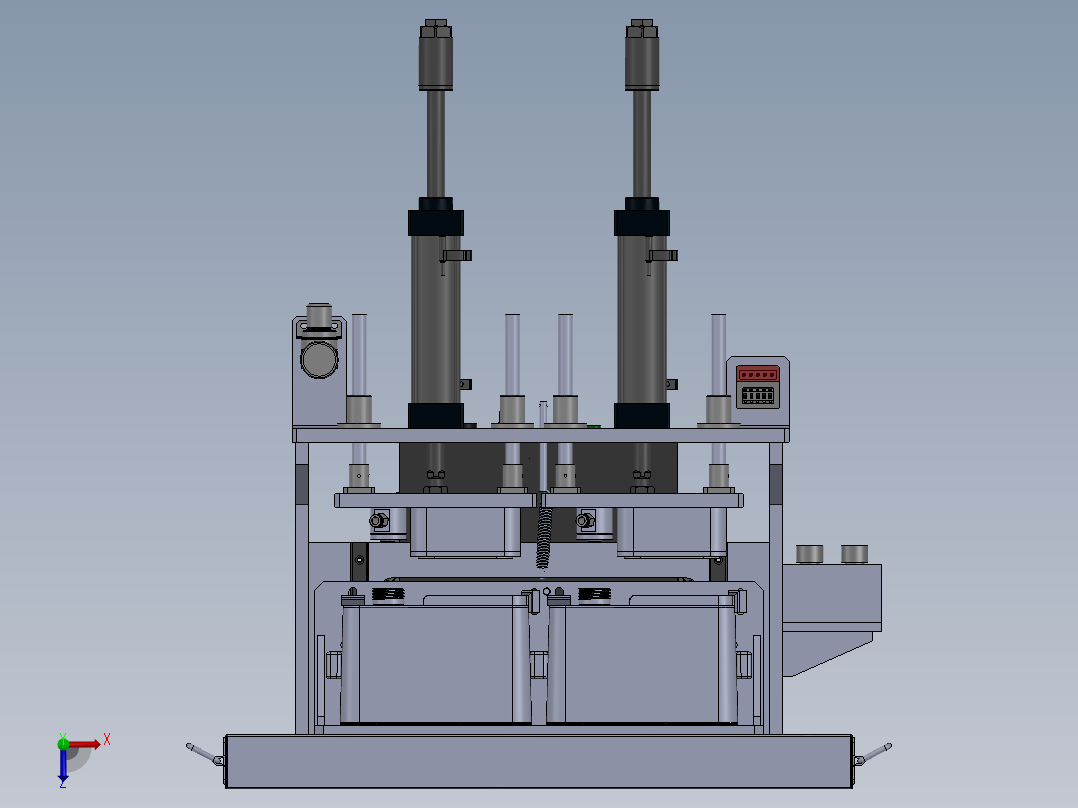 水箱测漏工装俯视图