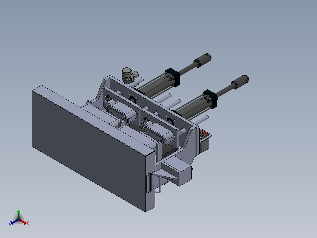 水箱测漏工装正等轴测图