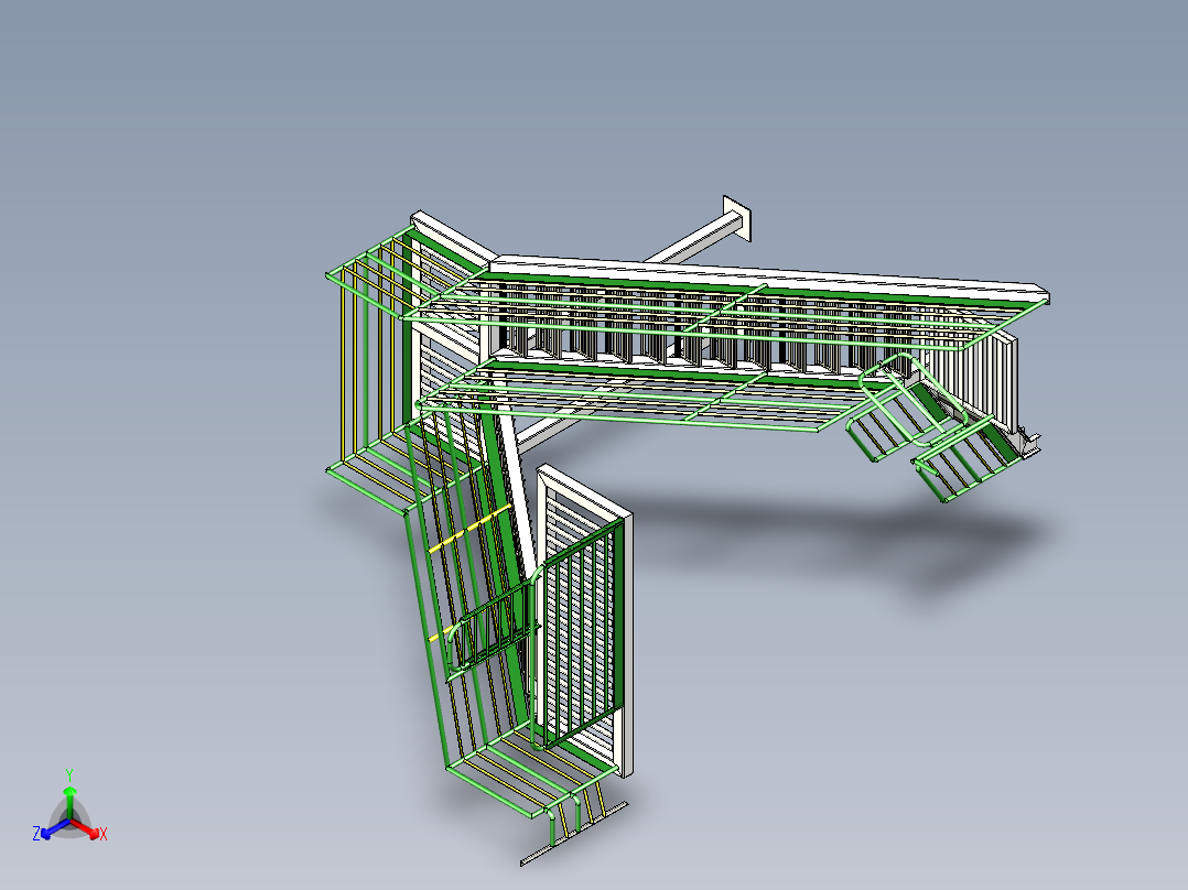钢结构工业楼梯平台